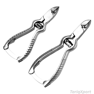 Coupe-ongles de pieds professionnels en acier inoxydable à lame courbée, ouverture large, pour ongles épais, incarnés et mycosés chez l'adulte - Product Image 2