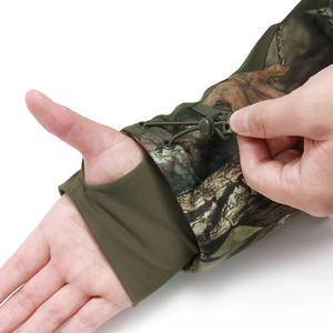 Veste tactique pour homme, imprimé jungle, camouflage, style décontracté, fermeture éclair, hiver, extérieur, épaisse, polaire en polyester, veste camouflage - Product Image 4