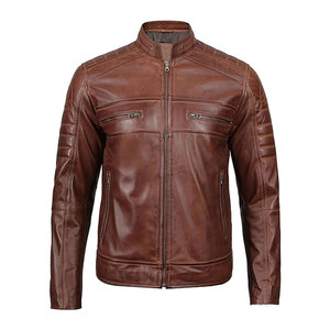 WISE WORLD INDUSTRIES Veste en cuir de vache de haute qualité pour femmes, respirante, coupe-vent, en cuir de vache véritable, doublure en coton - Product Image 2