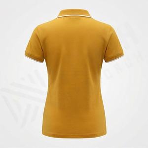 Polo pour femme personnalisé en gros, motif uni, style décontracté, broderie, impression de logo, méthode de tricotage, qualité supérieure - Product Image 2