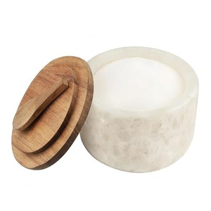 Étagère à épices rustique en bois de manguier avec pots en céramique – Vente en gros Inde - Product Image 3