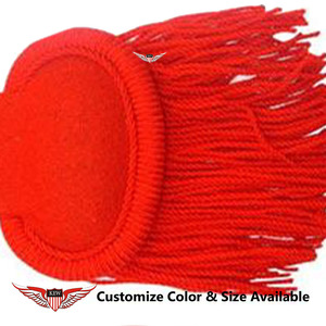 Epaulettes Rojos con Flecos, Epaulettes Franceses Estilo Napoleón - Product Image 2