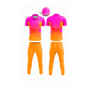 Tissu en maille pour uniforme de cricket à sublimation haute performance |   Tenue complète d'équipe de cricket pour hommes, femmes et jeunes : polo et pantalon - Product Image 6