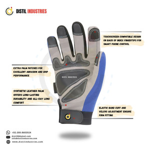 Guantes de Bombero Resistentes al Calor y al Fuego, Guantes de Rescate de Cuero para Extricación, Guantes de Trabajo Mecánico con Protección TPR Contra Impactos - Product Image 6