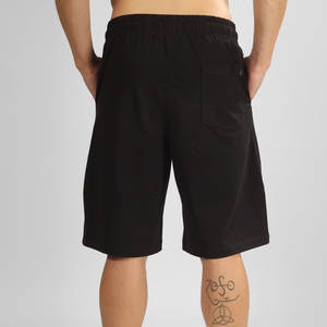 Shorts pour hommes vintage couleur unie style urbain - Polyester/coton respirant avec taille élastique - Product Image 4