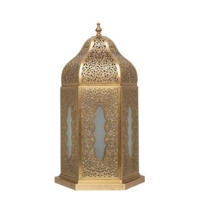 Lanterne marocaine décorative en fer forgé de style royal, faite à la main, écologique, durable, de style oriental vintage, personnalisable, à suspendre - Product Image 5