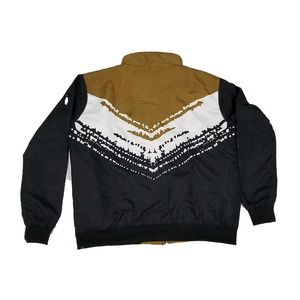 Chaqueta Cortavientos de Poliéster con Cremallera Completa, Ligera, con Puños Elásticos, Bolsillos con Ribete, Estampado, Tallas Grandes, Ajustable, en Colores Negro, Dorado Antiguo y Blanco - Product Image 2