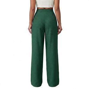New Regular Women's Breathable Lightweight Relaxed Fit Everyday Trousers Fit Women's High Waist Straight Leg Casual - Product Image 2