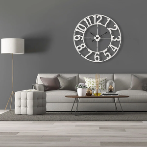 Reloj de Pared Decorativo de Metal Sólido, Estilo Art Deco, para Dormitorio, Sala de Estar, Oficina y Decoración del Hogar, Edición Ramadán, a Precio Económico - Product Image 3