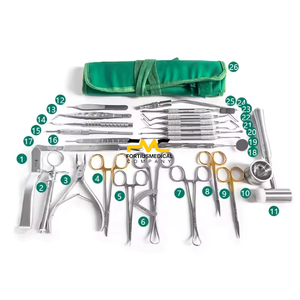 Kit de 26 piezas de instrumentos quirúrgicos dentales de ortodoncia, acero inoxidable alemán, herramientas manuales para cirugía de implantes, Sambrialmed - Product Image 4