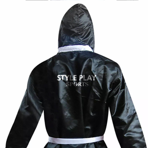 Robe de boxe professionnelle en polyester avec capuche, confortable, respirante, durable, haute qualité, design personnalisé – Meilleur prix, vente chaude - Product Image 6