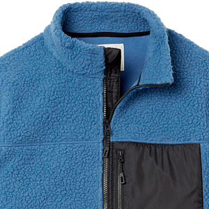Veste en polaire unie zippée pour homme, manteaux d'hiver en gros, personnalisables, fournisseur d'usine - Product Image 6
