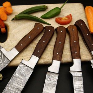 Ensemble de couteaux de cuisine en acier Damas de haute qualité, design moderne et épuré, couteaux de cuisine professionnels, lame durable pour la cuisine à domicile - Product Image 2