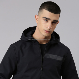 Nardon Apparel Veste coupe-vent d'extérieur de marque personnalisée en gros Veste coupe-vent légère à capuche en tissu imperméable pour l'hiver - Product Image 5