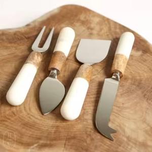 Ensemble de couteaux à fromage en métal, vaisselle classique, ustensiles de qualité supérieure pour la découpe du fromage, pour les fêtes - Product Image 3