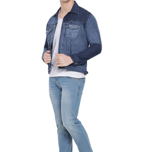 <b>Men</b>’s Premium Blue Washed Denim <b>Jacket</b> Classic <b>Trucker</b> Jean <b>Jacket</b> Button Closure Custom Logo OEM ODM Wholesale Manufacturer - Product Image 4