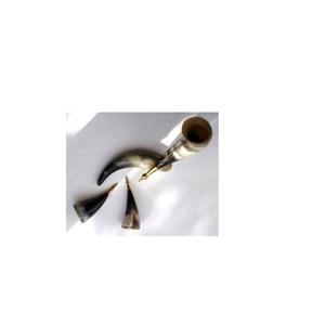 Oferta al por Mayor de Jarra de Cerveza de Cuerno de Búfalo Natural, Estilo Vikingo, Campana de Latón Hecha a Mano con Borde Dorado, Diseño Vintage - Product Image 2