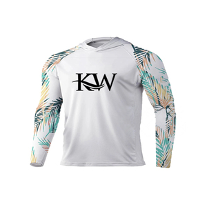 OEM Bulk Heat-Transfer Custom Hoodies Fishing Shirts Promotional Gifts Logo All-Over Heat-Transfer 100% Polyester UPF 50 - Product Image 6