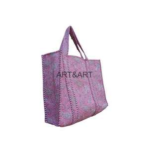 Bolsa de Mano Personalizada Ecológica Reutilizable Informal de Tela No Tejida con Logotipo con Estampado Floral 100% Algodón Grande para Fiestas - Product Image 2