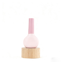 Échantillon gratuit Usine En Gros Vide Verre Vernis Bouteille Personnalisé et LOGO Uv Gel Vernis À Ongles Bouteille Avec Brosse Couvercle Rose