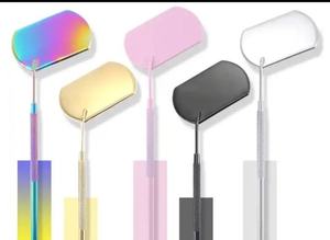 <b>Rectangle</b> Eyelash <b>Mirrors</b> <b>Rectangle</b> Shape Eyelash <b>Mirrors</b> for Lash Artists / Baby Pink Heart Lash - Product Image 3