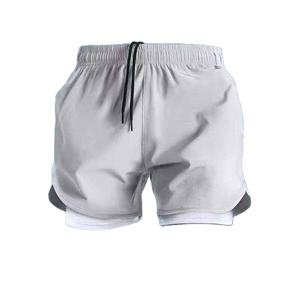Sports Quick Drying Drawstring Nonwoven Double-<b>layer</b> Shorts Men's Women's Running Beach Sweat Absorbent Breathable ODM - Product Image 5