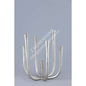 Support de bougies à 7 bras en métal, centre de table pour mariage, Noël, événements, décoration artisanale au design moderne, résistant à la chaleur - Product Image 1