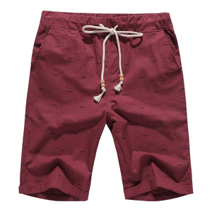 Shorts d'été streetwear en coton 100% de qualité supérieure, effet délavé vintage, en molleton bouclette - Product Image 6