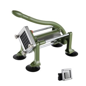 Tagliapatatine Manuale con Lama in Acciaio Inox da 1/2 Pollice, Ottimo Utensile per Frutta e Verdura con Ventose - Product Image 1