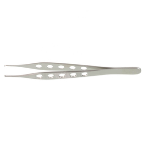 Pinzas para Tejidos Microquirúrgicas de 12 cm, 5 Orificios, 1x2 Dientes, Punta Fina, Acero Inoxidable, Pinzas Quirúrgicas Manuales para Manipulación de Tejidos - Product Image 3