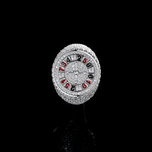 แหวน Ice Legacy ILRI35 รุ่น Heavy Iced Rapper Statement ประดับเพชรโมอิสซาไนต์ เงินแท้ 925 ชุบเงิน ดีไซน์หรูหรา สำหรับทั้งชายและหญิง - Product Image 3