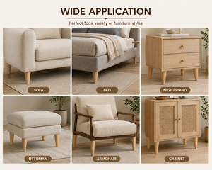 Solid Wood Round Legs for Modern Furniture Durable Easy-to-Attach <b>Sofa</b> Feet for <b>Sofa</b> Bed Coffee <b>Table</b> Couch for Workshop Use - Product Image 4