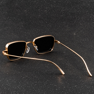 LMA Fashion Mens Shades 2024 Vintage Metal Big Frame Sun Glasses Classic Retro Steam Punk Square Women <b>Sunglasses</b> UV400 - Product Image 5