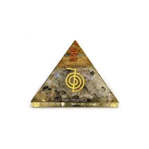 彩虹月光石orgone金字塔灵气符号Orgonite金字塔天然矿物宝石水晶愈合石在线购买
