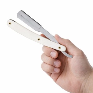 Rasoir manuel classique large pliable HRTS pour hommes, lame unique en acier inoxydable, couteau de sécurité pour le rasage, soin des cheveux et de la peau - Product Image 1