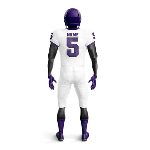 Maillot de football américain unisexe en gros pour équipe, impression par transfert thermique, respirant, avec nom et lettres du club brodés - Product Image 6