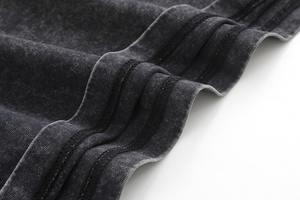 เสื้อยืดคอตตอนวินเทจฟอกสีสไตล์ย้อนยุค พิมพ์โลโก้ได้ตามต้องการ สำหรับผู้ชาย เนื้อผ้าคอตตอนหนา ทรงโอเวอร์ไซส์ 100% คอตตอน - Product Image 4