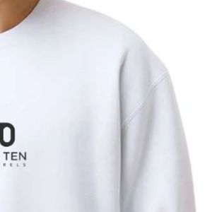 Sweat-shirt à col rond épais pour homme en molleton de coton, style streetwear décontracté, coupe ample, vêtements personnalisés en gros - Product Image 5