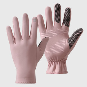 Gants de course classiques noirs imperméables unisexes pour l'hiver avec poignées antidérapantes en polyester/coton pour un usage quotidien - Product Image 5