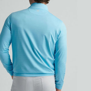Sudadera Deportiva Ligera con Cierre de Cremallera de un Cuarto, Personalizada con Logotipo, para Hombre, Ajustada, de Manga Larga, para Golf - Product Image 3