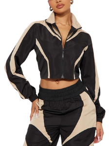 Survêtement coupe-vent personnalisable pour femme, respirant, grande taille, imperméable, en tissu mémoire de nylon, couleur unie, pour l'été - Product Image 5