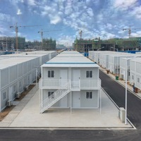 Maison conteneur modulaire préfabriquée détachable pour bureau, dortoir, chambre à coucher, logement, avec design moderne du milieu du siècle