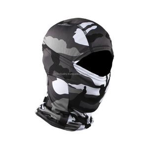 Cagoule unisexe tricotée respirante et imperméable, masque intégral à un trou, bonnet rayé effet vieilli pour le sport et les voyages - Product Image 6