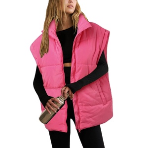 Chaleco de algodón estampado para mujer con cuello alto, chaleco transpirable, chaqueta, ropa de moda para mujer - Product Image 1