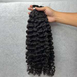 CDYHAIRVN Extensions de cheveux humains bruts bouclés birmans à pointes en kératine (I, U, V, K, plates), direct usine, sans produits chimiques, donneur unique, qualité salon - Product Image 2