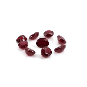 Rubis naturels de Bangkok, ovales calibrés 3x4mm, pierres précieuses facettées naturelles, prêtes à l'emploi pour la création de bijoux - Product Image 1