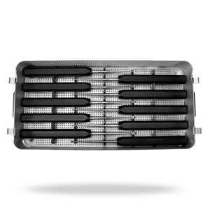 Kit d'instruments chirurgicaux pour la colonne vertébrale et la neurochirurgie : Curettes à long manche pour le curetage osseux et outils orthopédiques - Product Image 1