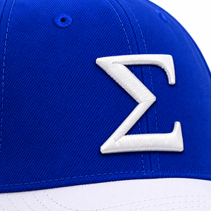 Gorra de Béisbol Bordada en Azul Real y Blanco de Phi Beta Sigma, Estructurada, con Visera Curva Ajustable, con Letras Griegas, Informal, Deportiva, para Hombre - Product Image 6