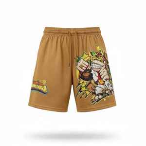 Heavyweight 220 GSM Double <b>Layer</b> Mesh Shorts Custom Printed Embroidered Logo Graphic Streetwear Mesh Shorts Men's Shorts - Product Image 3