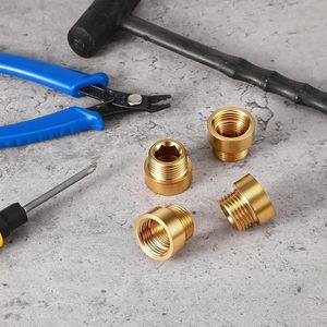 Raccord hexagonal en laiton pour tuyau droit, filetage femelle 1/2 à filetage GHT 3/4, connecteur de plomberie basse pression OEM/ODM pour alimentation en eau - Product Image 6